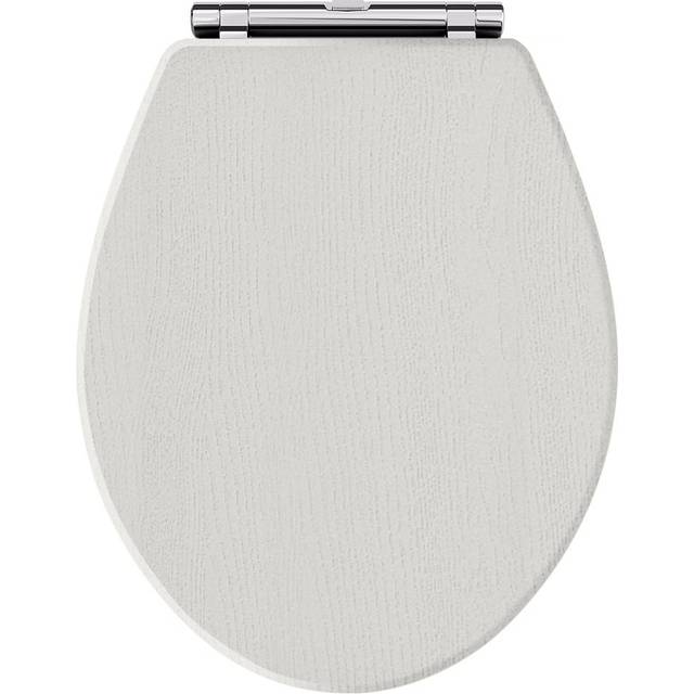 Park Lane - Hudson Reed Richmond Soft Close Toilet Seat Chrome Hinges - Timeless Sand