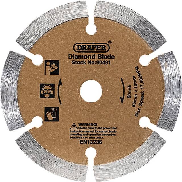 Draper 90491 Segmented Diamond Blade (85mm)
