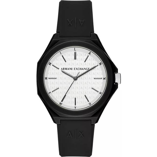 Armani Exchange Silicone Strap White Dial Quartz AX4600 Men's Watch