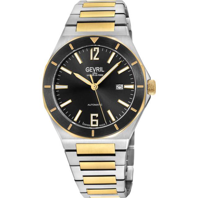 Gevril Mens High Line 48406B Swiss Automatic Sellita SW200 Watch - Gold - One Size