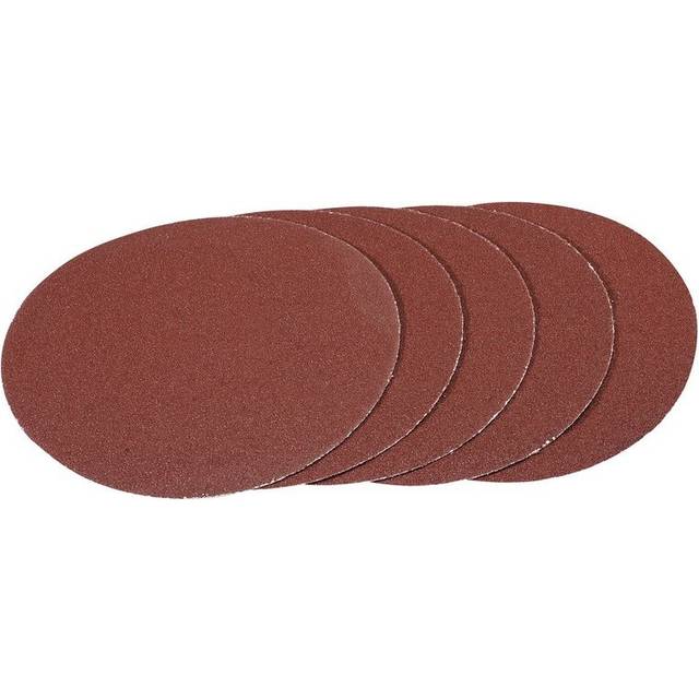 Draper 180mm Hook and Loop Aluminium Oxide Sanding Discs 180mm 60g Pack of 5