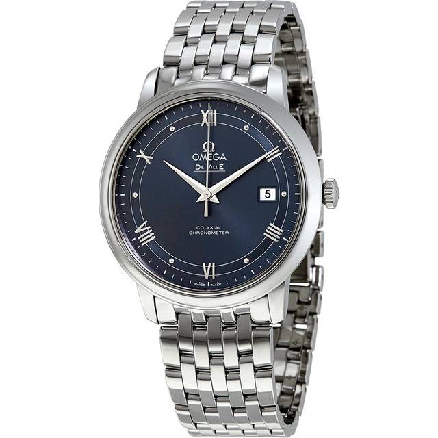 Omega Herrklocka 424.10.40.20.03.002 De Ville Prestige Blå/Stål