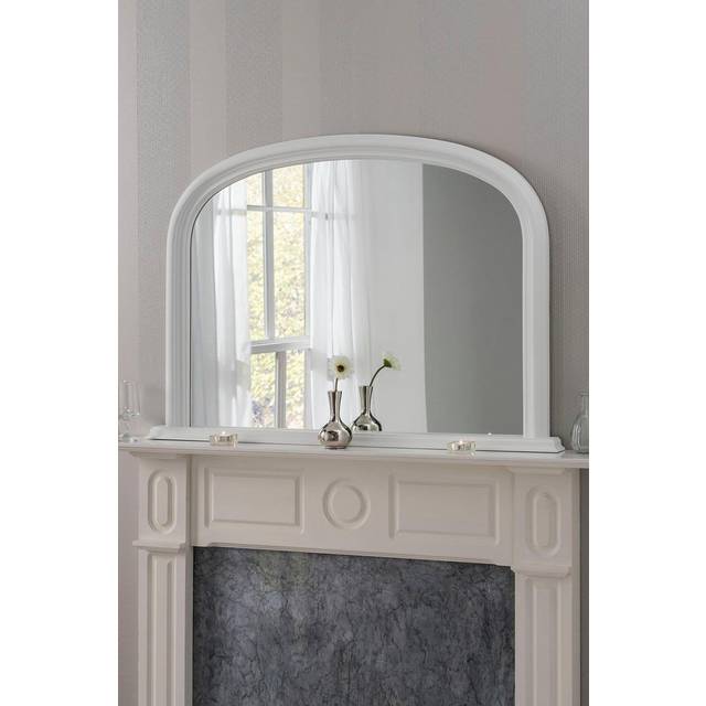 Yearn Ribbed Overmantle Wall Mirror, 77 x 112cm