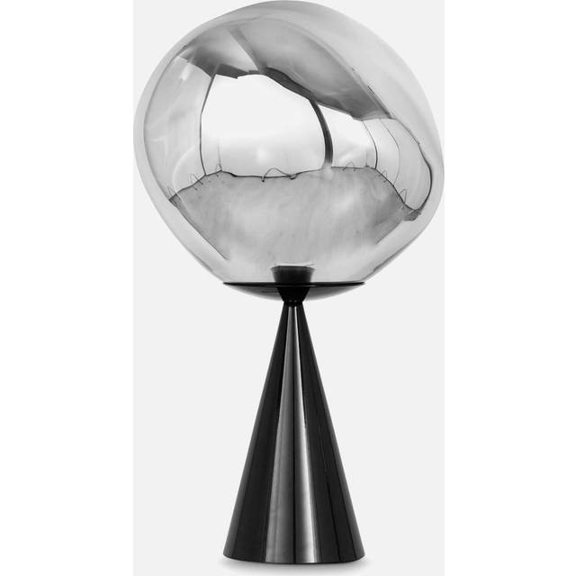 Tom Dixon Melt Cone Fat Table Lamp LED - Silver - Metallic