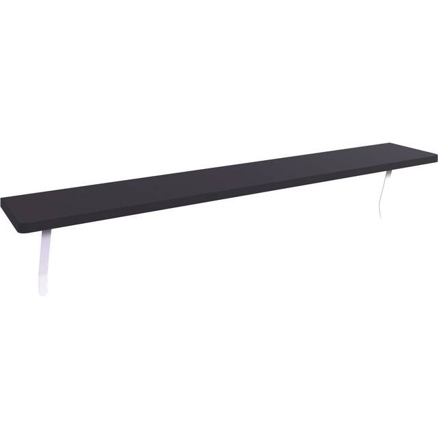 Wickes Gloss Black Radiator Shelf - 18 x 150 x 900mm