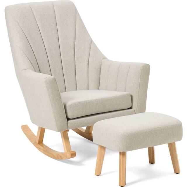 Tutti Bambini Jonah Rocking Chair & Foot Stool Set - Pebble