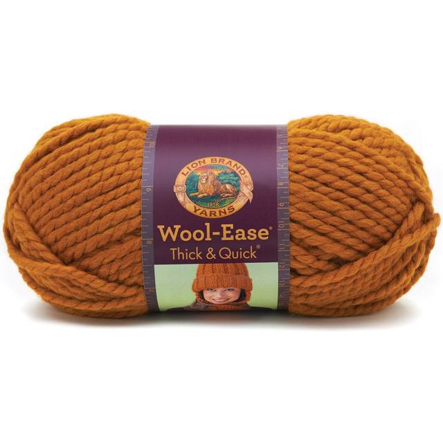 Lion Brand Wool-Ease Thick & Quick Yarn-Butterscotch 640-189