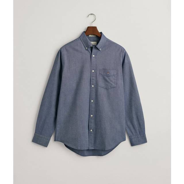 GANT Herr REG Oxford-skjorta klassisk skjorta, persisk blå, standard, persisk blå, XL