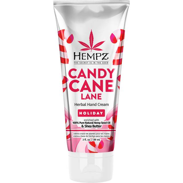 Hempz Limited Edition Candy Cane Lane Hand Cream Lotion 3 Oz  Mini Holiday Scented Travel Cream Skin Care for Women  Men  Ma
