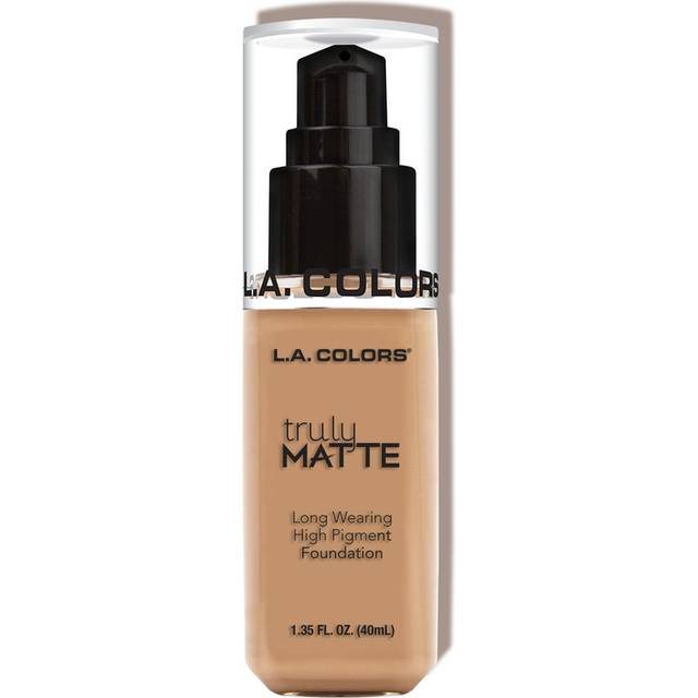 L.A. COLORS Truly Matte Foundation  Soft Beige  1.35 Fl. Oz.