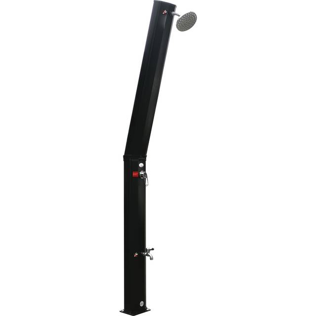 Utedusch Demerx Sunny 35 Edge Soluppvärmd Svart