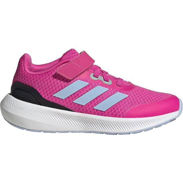 Adidas Runfalcon 3.0 Cloudfoam Kids Girls | Running Trainers  | Lucid Fuchsia / Blue Dawn / Black  | UK Size 6.5
