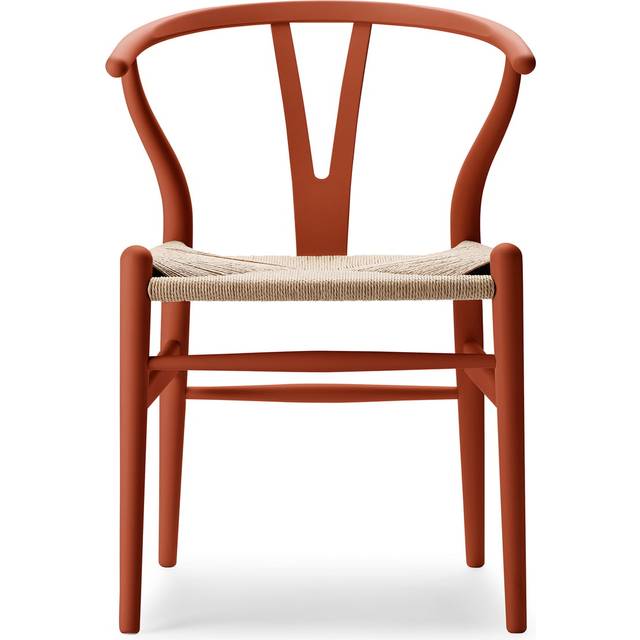 Carl Hansen - CH24 Y-stolen Bok Terracotta - Matstolar - Hans J. Wegner - Röd - Papper/Trä