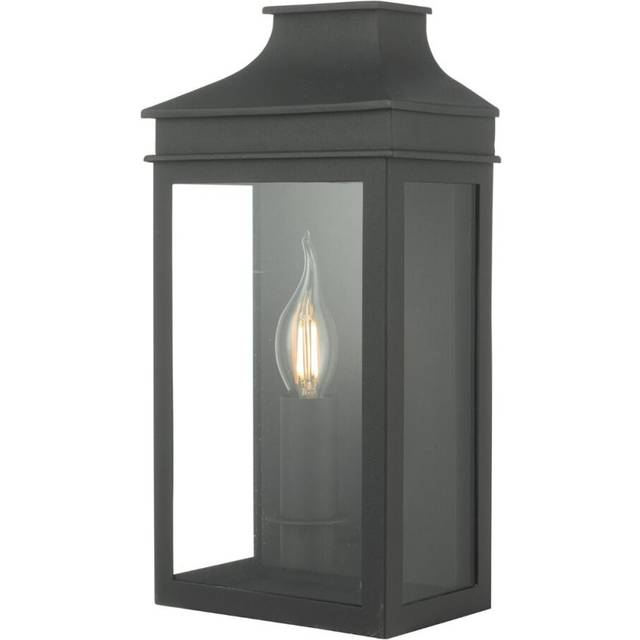 Dar Lighting Group VAP5222 Vapour Outdoor Coach Lantern Wall Light Bla