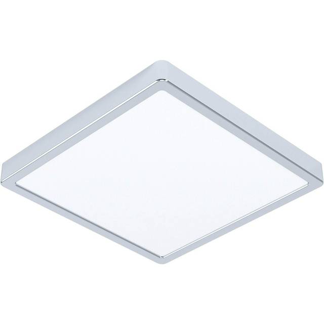 Wall Flush Ceiling Light Colour Chrome Shade White Plastic Bulb LED 20W