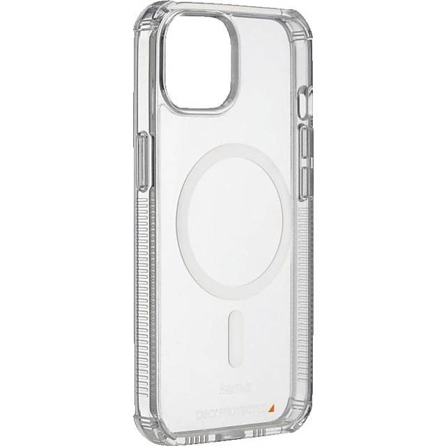 Hama mobiltelefonfodral "Extreme Protect" för iPhone 15 Plus och MagSafe (D3O Bumper, stötsäkert, fallsäkert, okrossbart, transparent iPhone-fodral utan gulning, magnetiskt fodral för induktiv