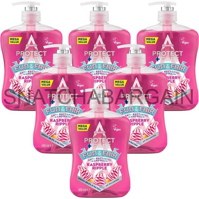 Astonish Protect + Care Anti-Bacterial Handwash Raspberry Ripple 600ml