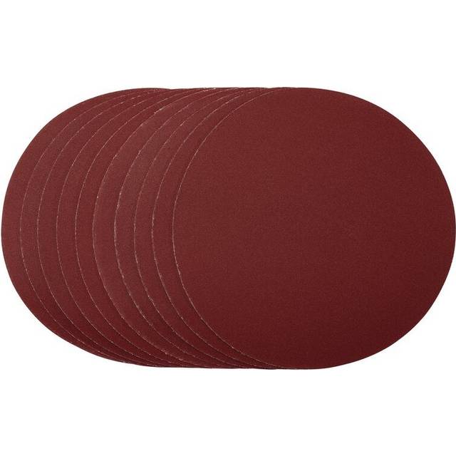 Draper 56182 Sanding Discs, 180mm, Hook & Loop, 240 Grit, (Pack of 10)