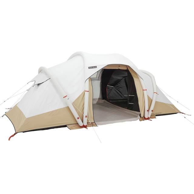 Inflatable Camping Tent - Air Seconds 4.2 F&b - 4 Person - 2 Bedroom - Cappuccino Beige