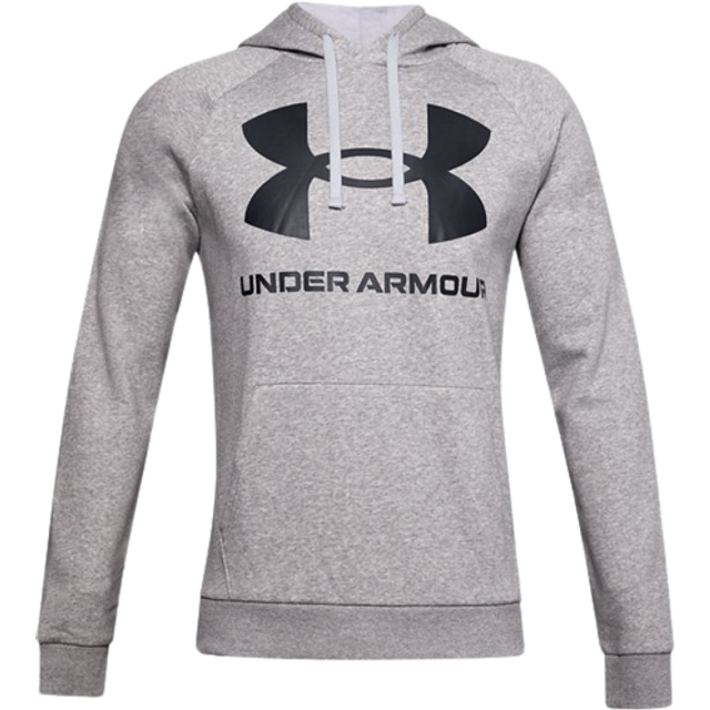 Sweatshirt Under Armour Rival Fleece Big Logo Hoodie Gray/ Black L (L)