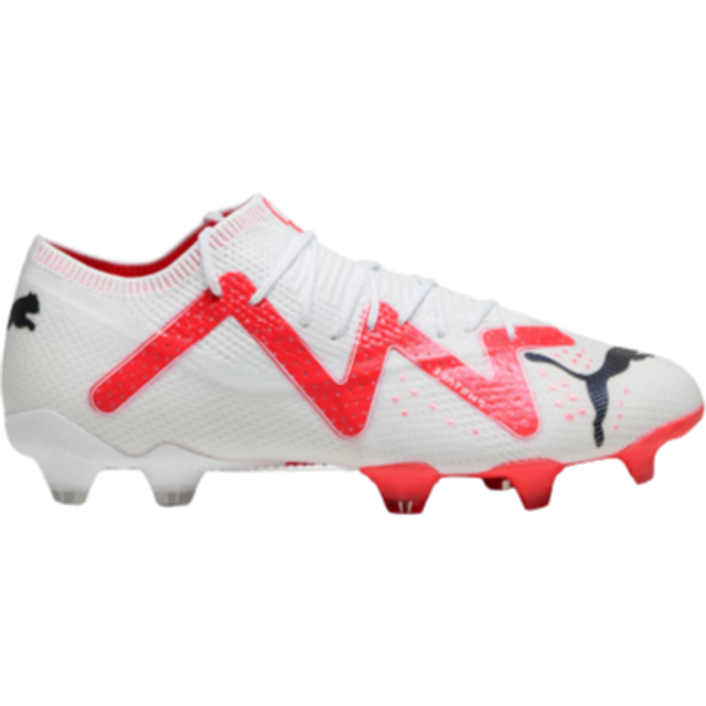 Puma future ultimate low fg/ag lace-up white synthetic mens football boots 10735