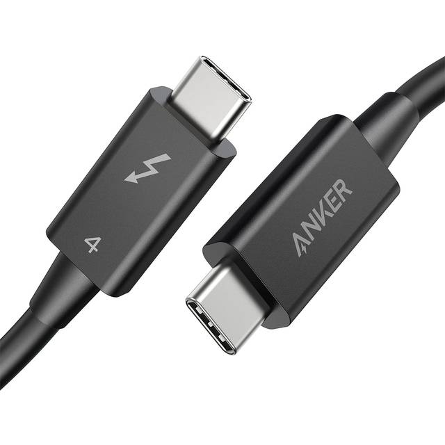 Thunderbolt 4 Cable 2.3 ft, Supports 8K Display / 40 Gbps Data Transfer / 100W Charging USB C to USB C Cable, for Type-C MacBooks, iPad Pro, Hub,