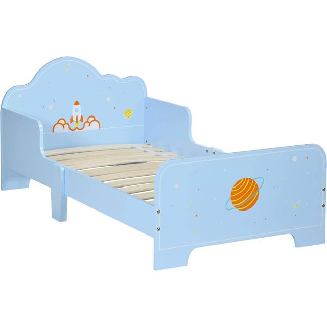 ZONEKIZ Toddler Bed w/ Space-themed Patterns - for Boy - Girls - Ages 3-6 Years | TJ Hughes