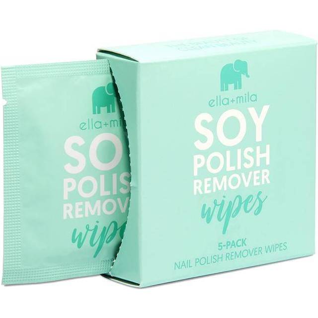 ella+mila - Soy Nail Polish Remover Wipes - Unscented - 5PK