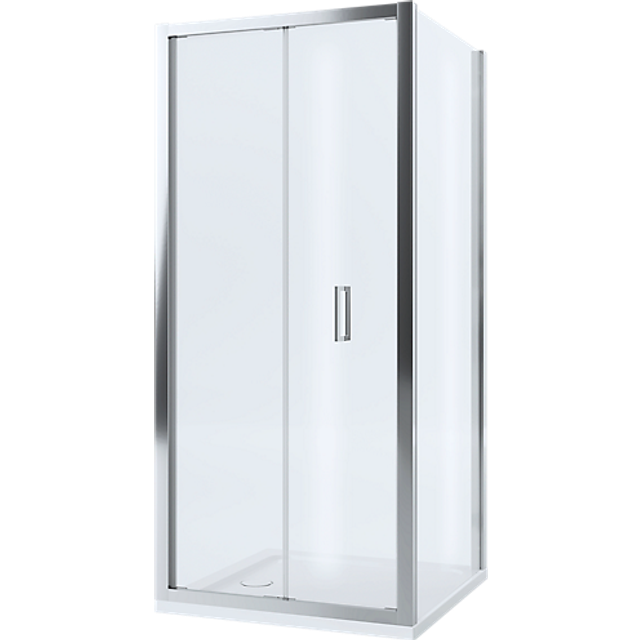 Mira Leap Bi-fold Shower Enclosure Door 6mm Easy Clean Glass Chrome Frame 900mm