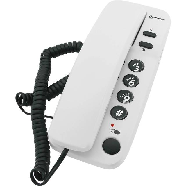 Corded telephone, marbella, gondola style, pearl white, 6050egpw
