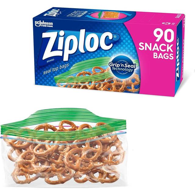 SC Johnson Wax 221639 90 CT Ziploc Snack Bag