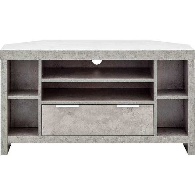 Bloc Corner TV Unit - Concrete - Grey