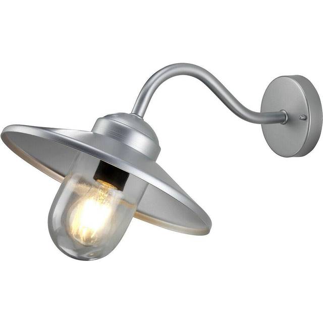 Outdoor IP44 Wall Light 304 SS / Silver LED E27 60W Bulb External