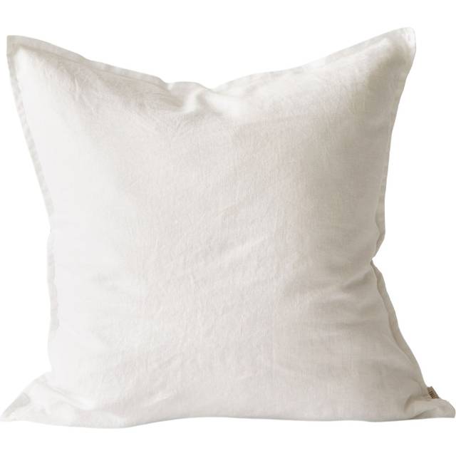 Tell Me More - Linen Kuddfodral 50x50 Cm - Bleached White