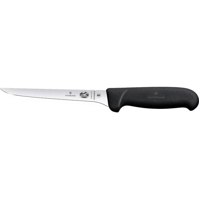Victorinox Fibrox 12cm Boning Knife Narrow Curved Flexible Blade (5661312)
