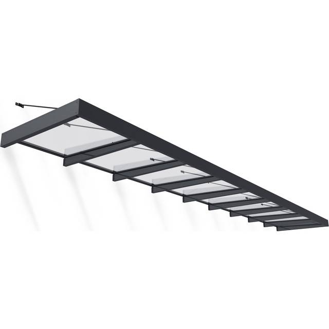 28x5 Palram Canopia Sophia XL 9000 Door Canopy Grey - Clear