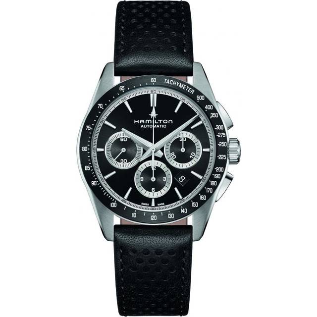 HAMILTON Jazzmaster Performer 42MM AUTO Leather Men's Watch H36606730 - Black - 42 mm