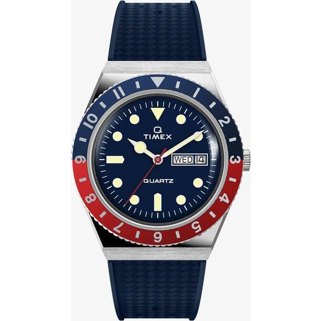 Timex Q Diver Rubber Strap Watch TW2V321007 - Blue