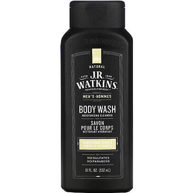 J R Watkins  Men's Body Wash  Sandalwood Vanilla  18 fl oz (532 ml)