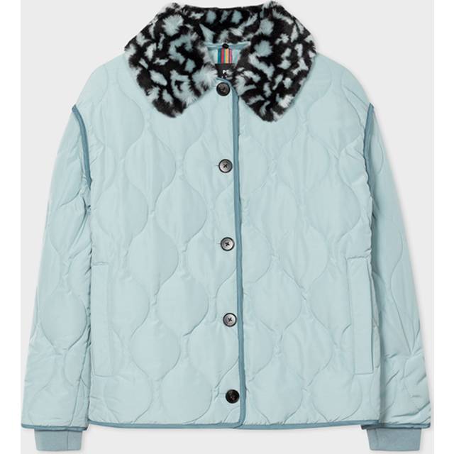 PS Paul Smith Quilted Shell Jacket - UK 12 - Blue
