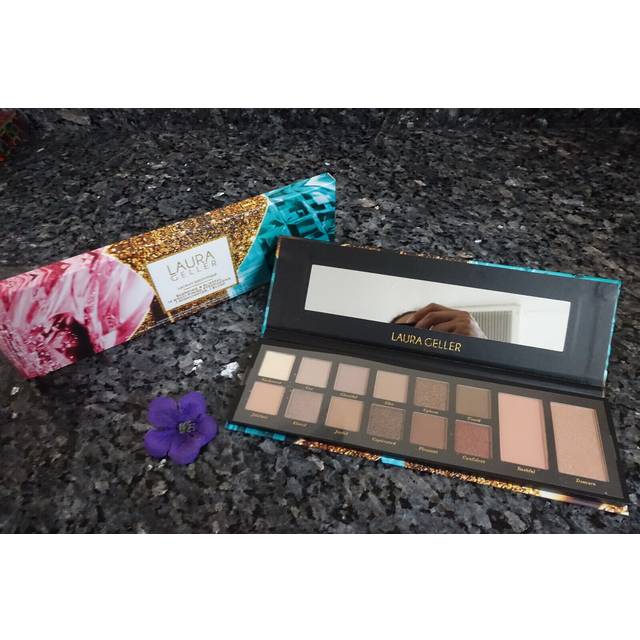 LAURA GELLER NEW YORK Laura's Essentials Blushing & Blissful 12 Multi-Finish Eyeshadows 1 Highlighter  1 Blush Full Face Palette