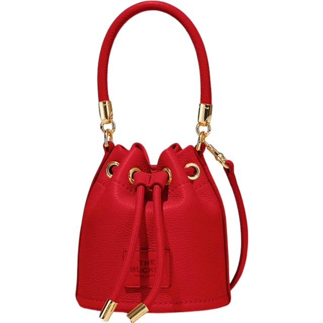 Marc Jacobs The Micro Leather Bucket Bag - Red