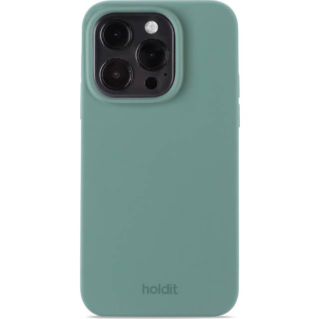 Holdit Telefonskal Silicone iPhone 15 Pro - Grön
