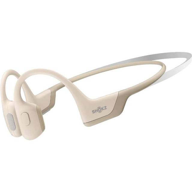 (Beige) Shokz OpenRun Pro Mini Headphones Bone Conduction Bluetooth Wireless Headsets