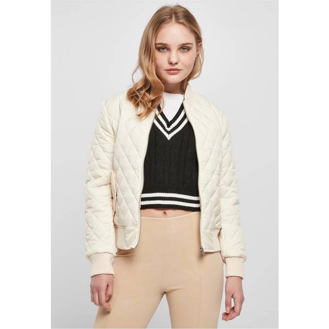 UC Ladies UC Diamond Quilt Nylon Jacket Beige / M Jacka