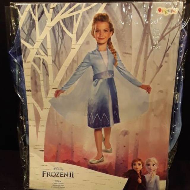 Elsa Girls Frozen 2 Classic Costume | Frozen Costumes - Blue (2T)