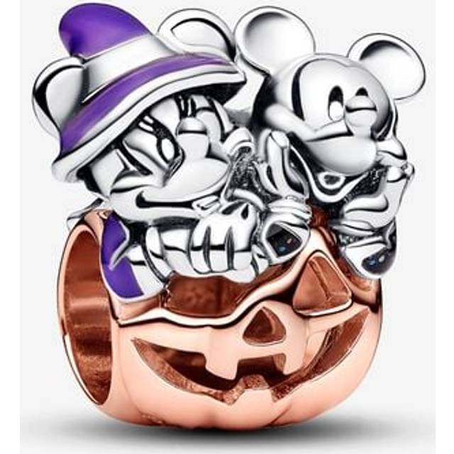 Pandora  Charms Disney Mickey Mouse & Minnie Mouse Halloween Pumpkin Charm 782816C01