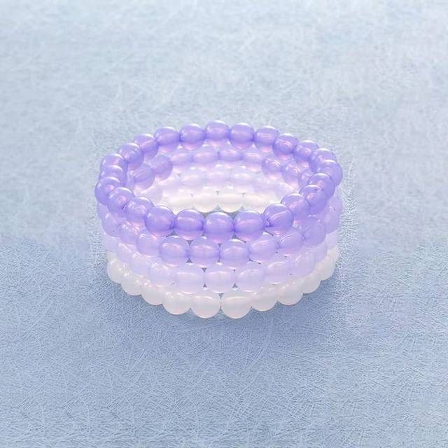 SHEIN 4pcs/set Minimalist Beaded Bracelet