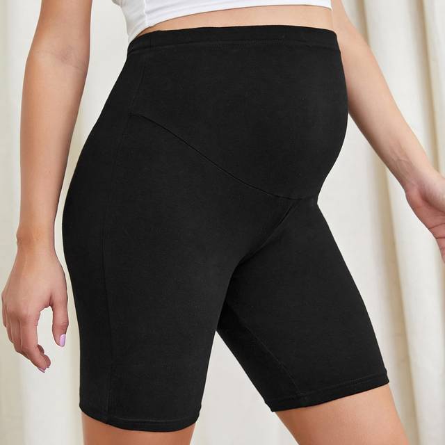 SHEIN Maternity Wide Waistband Cycling Shorts