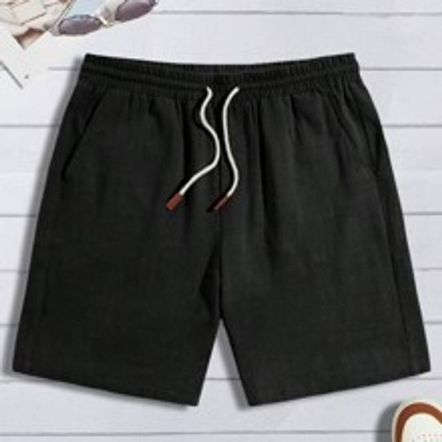 Manfinity Men Drawstring Waist Shorts